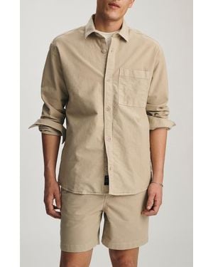Mavi Textured Button-Up Shirt - Natural