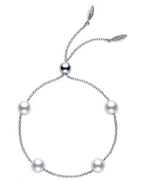 Mikimoto Japan Collections Pearl Slide Bracelet - White
