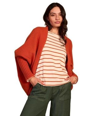 Celtic & Co. Long Sleeve Cocoon Cardigan - Red