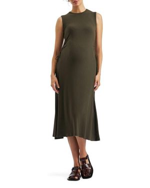 Ripe Maternity Carol Rib A-Line Dress - Green