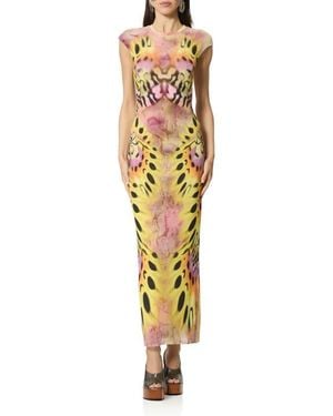 AFRM Mylo Print Maxi Dress - Metallic