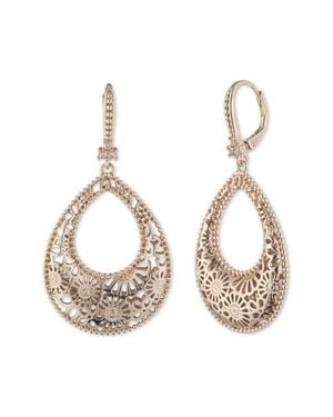 Marchesa Domed Filigree Drop Earrings - Metallic