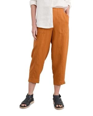 Seasalt Cornwall Saltings Cropped Linen Pants - White