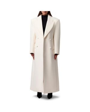 Naked Wardrobe Power Oversized Coat - Natural