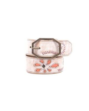 Bed Stu Upswing Ii Floral Inlay Belt - Pink
