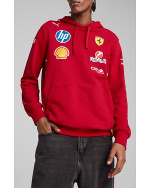 PUMA X 2025 Scuderia Ferrari Hp Driver Hoodie - Red