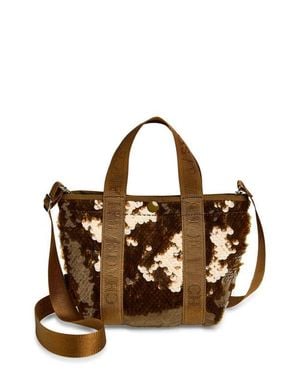Undercover Chaos/Balance Paillette Tote - Brown