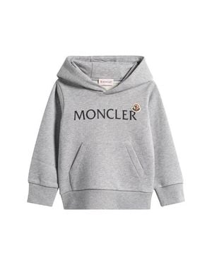 Moncler Kids' Logo Graphic Hoodie - Gray