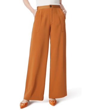 DO by Dee Ocleppo Utility Wide Leg Suiting Pants - Orange