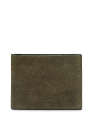 Vince Suede Bifold Wallet - Brown
