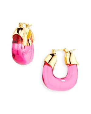 Lizzie Fortunato Mini Organic Hoop Earrings - Pink
