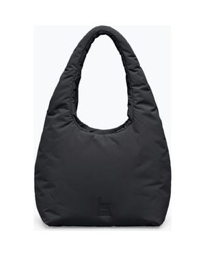 GotBag Cloud Shoulder Bag Recycled Nylon Puffer Handbag - Black