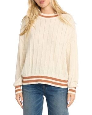 Billabong Classic Days Oversize Cotton Blend Sweater - Blue