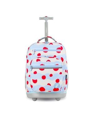 J World Sun Dance Laptop 20 Rolling Backpack - White