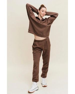 Ocio Organic Cotton Teddy Everywhere Jogger - Natural