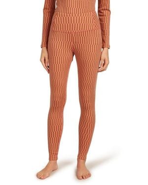 Icebreaker Merino Wool 260 Vertex Leggings - Orange