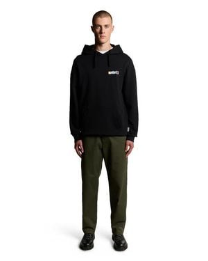 Lyle & Scott Bold Letters Long Sleeve Graphic Hoodie - Black