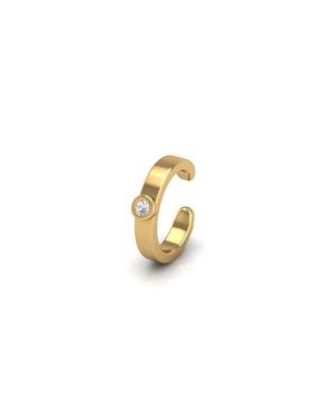 Seed2Stone Muse Mid Ear Cuff - White