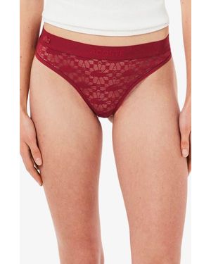 Lacoste Lace Thong - Red