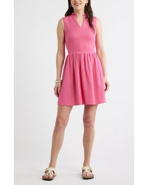 Caslon Smock Gauze Minidress - Pink