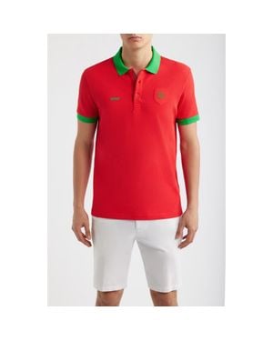 BOSS Lux Paddy Cotton Polo - Red