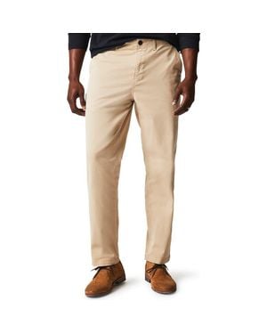 Billy Reid Flat Front Strech Cotton Chinos - Natural