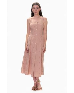 Rebecca Taylor Gabrielle Embroidered Dress - Pink