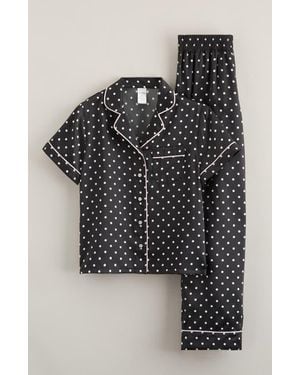 Nordstrom Kids' Satin Pajamas - Black
