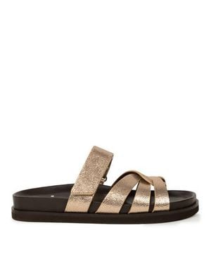 Bobbies Atlas Flat Sandals - White