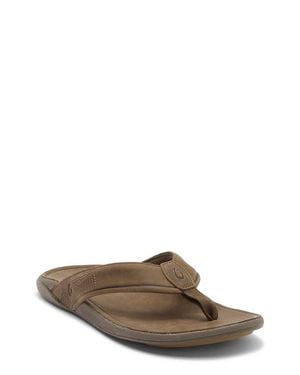 Olukai Tuahine Waterproof Flip Flop - Brown