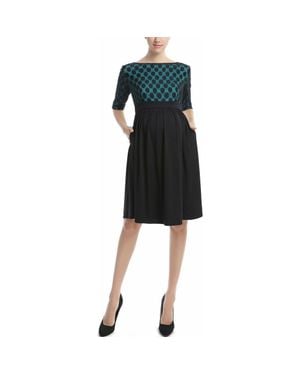 Kimi + Kai Milena Polka Dot Maternity Dress - Black
