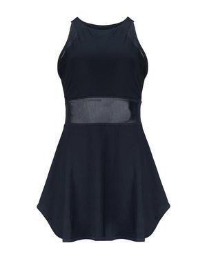 Lezat Leena Organic Cotton & Mesh Sport Dress - Blue