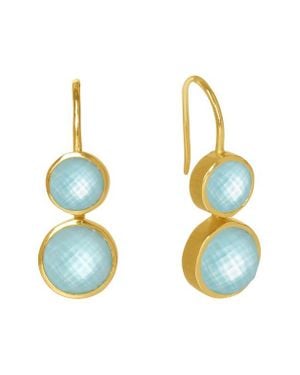 Dean Davidson Tulum Double Droplet Earrings - Blue