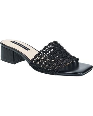 French Connection Waverly Woven Mule - Black