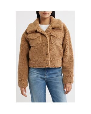 UGG Frankie Faux Shearling Trucker Jacket - Blue