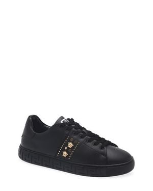 Versace Studded Greca Sneaker - Black