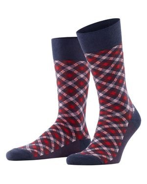 FALKE Smart Check Dress Socks - Purple