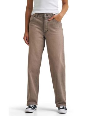 Lee Jeans Low Slung Slouch Straight Leg Jeans - Gray