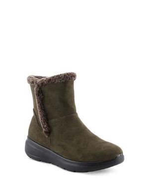 Flexus by Spring Step Daeloriah Water Resistant Faux Fur Bootie - Brown