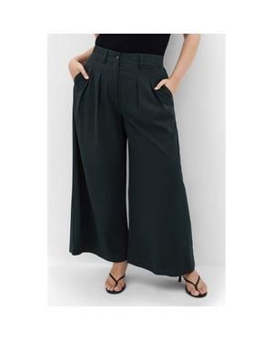 City Chic Abbie Wide Leg Pants - Black