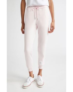 Thom Browne Classic Cotton Jersey Sweatpants - White