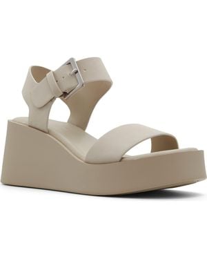 ALDO Merisa Platform Wedge Sandal - Metallic