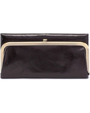 Hobo International Rachel Leather Frame Wallet - Gray