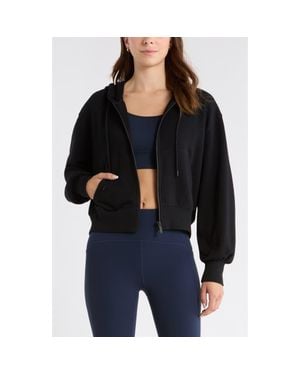 Zella Go Easy Terry Zip Hoodie - Black