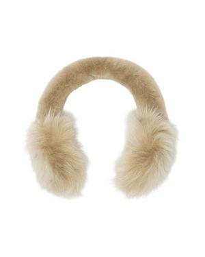 Burberry Genuine Shearling Earmuffs - Metallic