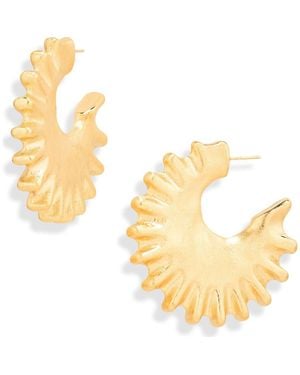 Jacquemus Les Creoles Hippocampe Hoop Earrings - Metallic