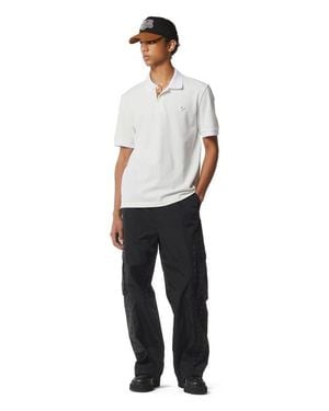 MCM Diamond Patch Piqué Polo - White