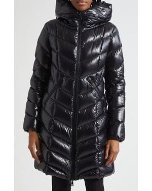 Moncler Marus Quilted 750 Fill Power Down Hooded Puffer Coat - Black