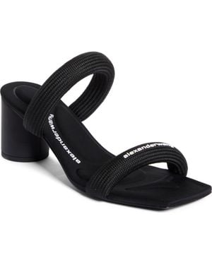 Alexander Wang Jax Tubular Slide Sandal - Black