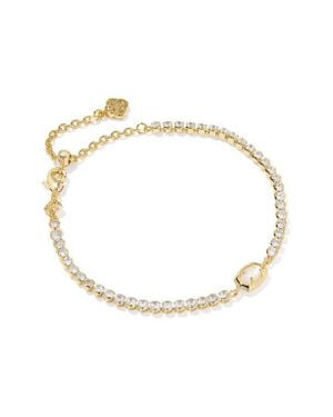 Kendra Scott Emilie Mother-Of-Pearl & Crystal Tennis Bracelet - Multicolor